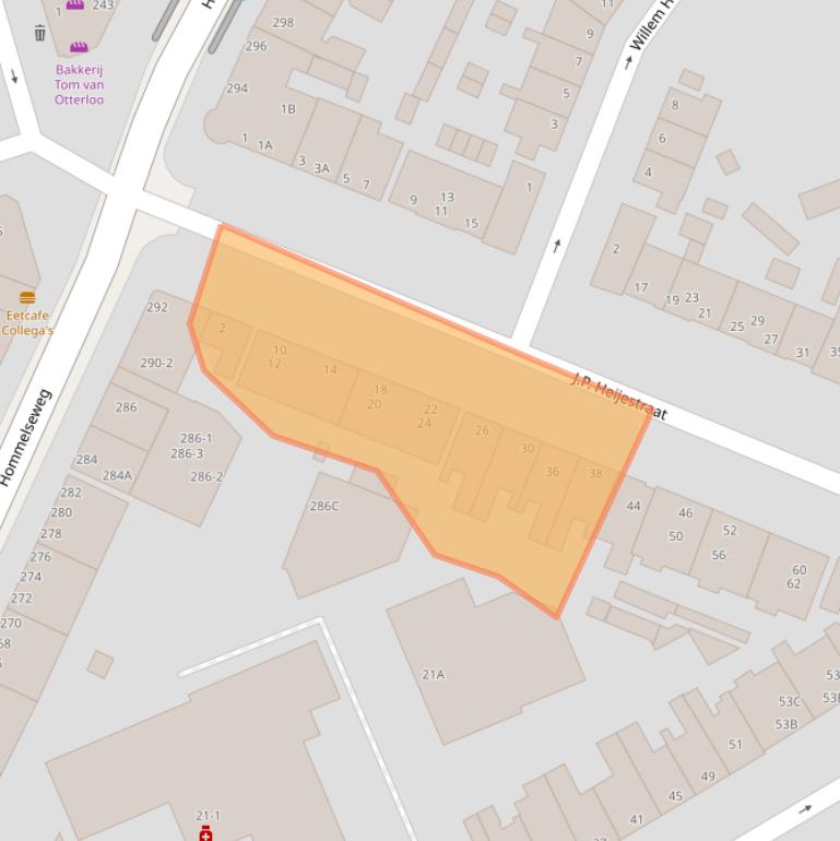 Kaart van postcodegebied 6822LG.