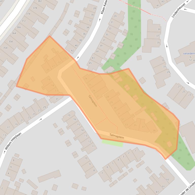 Kaart van postcodegebied 6822LL.