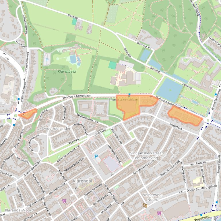 Kaart van postcodegebied 6822LS.