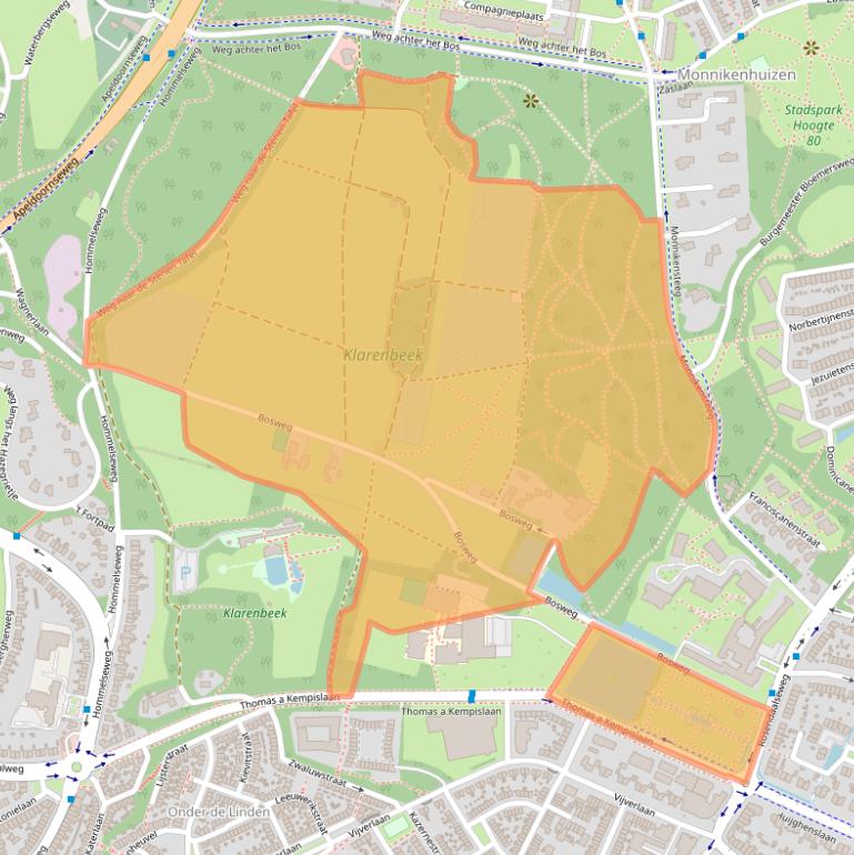Kaart van postcodegebied 6822LT.
