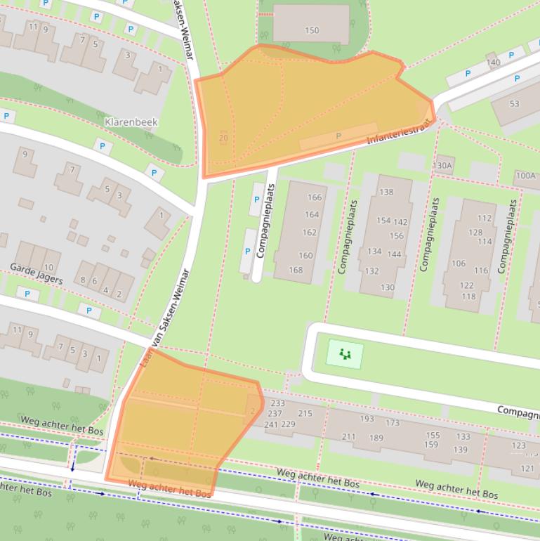 Kaart van postcodegebied 6822NE.