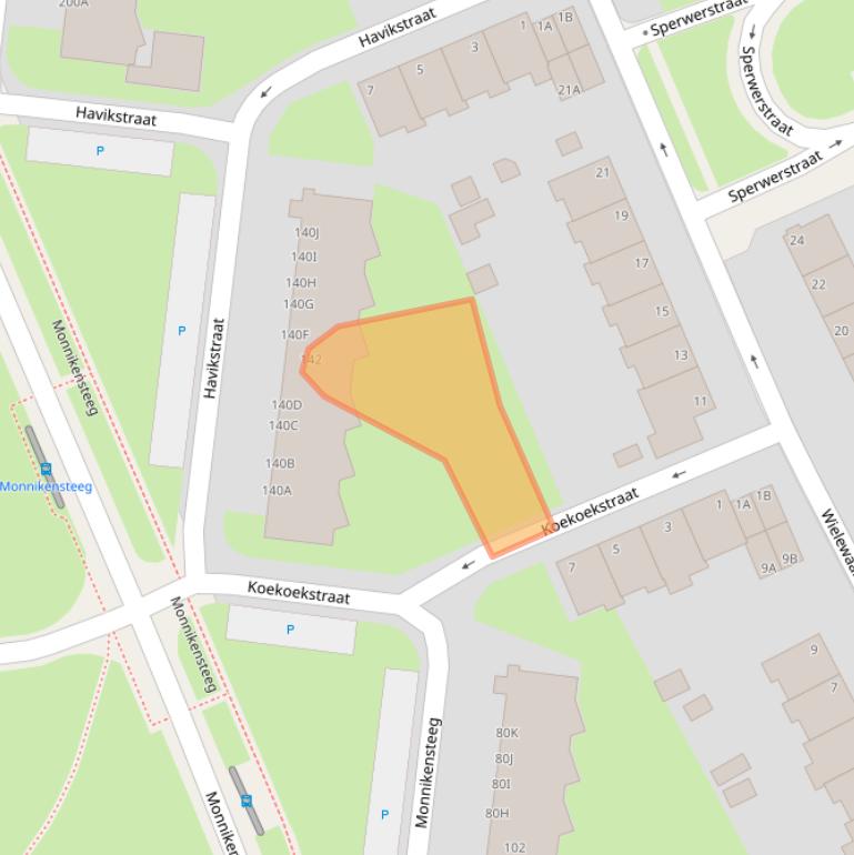 Kaart van postcodegebied 6823AH.