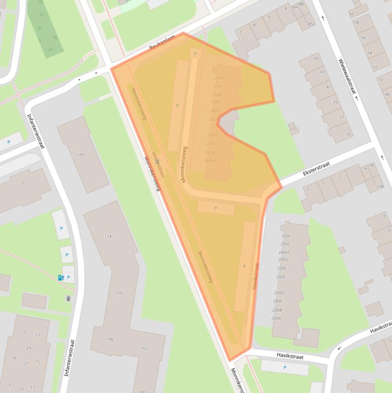 Kaart van postcodegebied 6823AL.