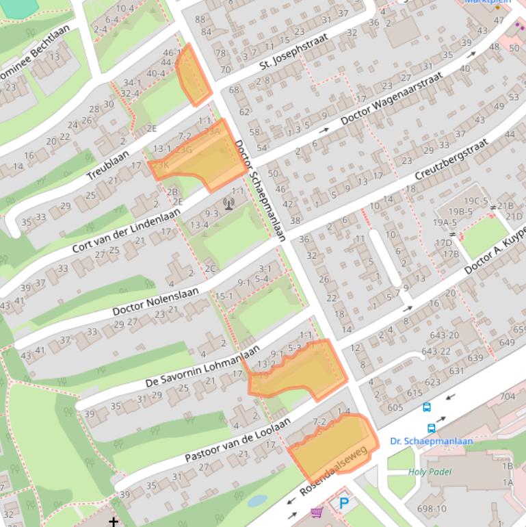Kaart van postcodegebied 6823AN.