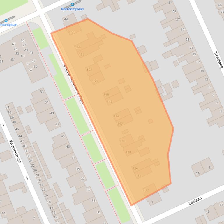 Kaart van postcodegebied 6823AV.