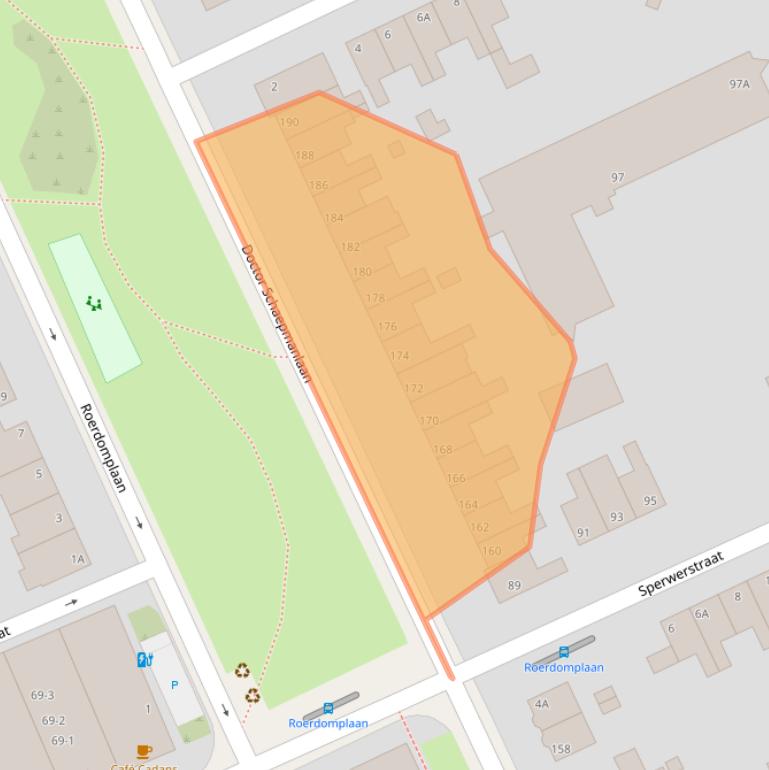 Kaart van postcodegebied 6823AW.