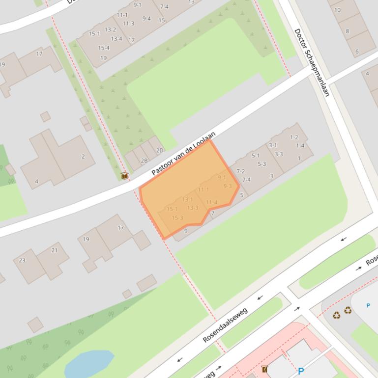 Kaart van postcodegebied 6823BB.