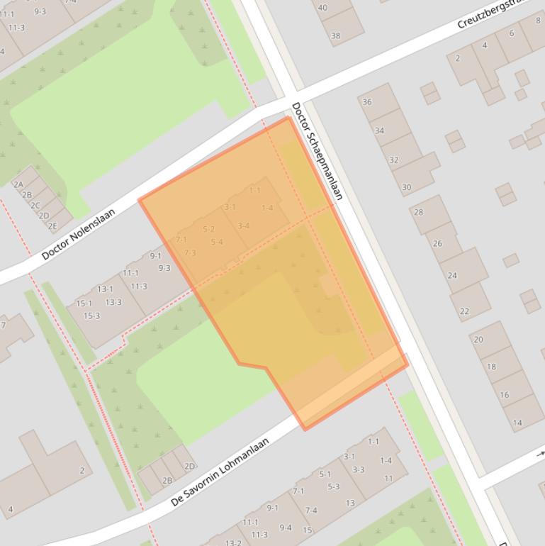 Kaart van postcodegebied 6823BH.