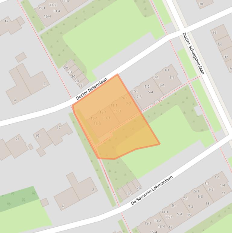 Kaart van postcodegebied 6823BJ.