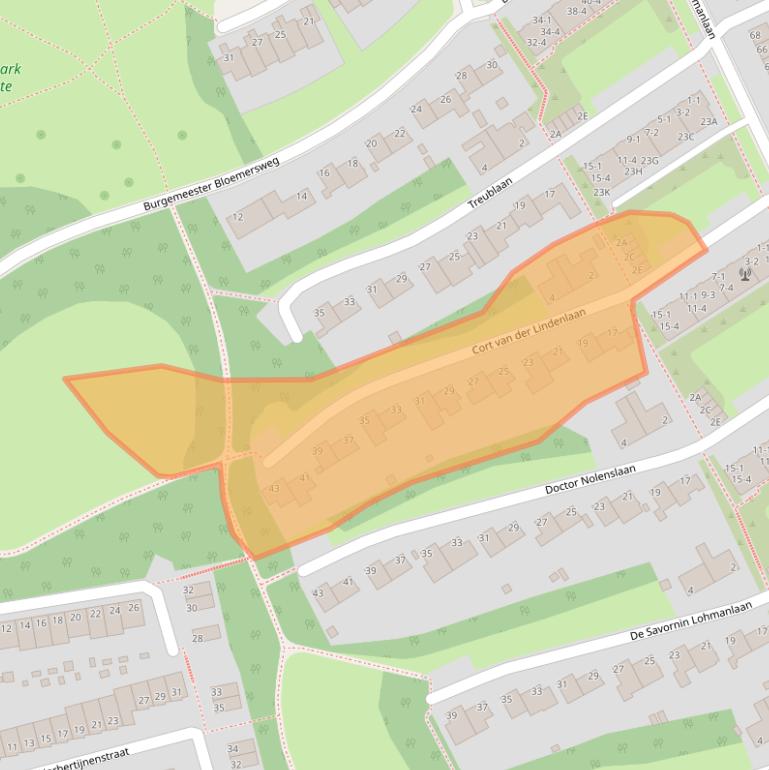 Kaart van postcodegebied 6823BN.