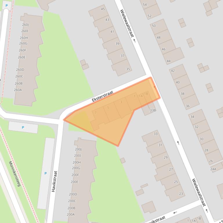 Kaart van postcodegebied 6823DH.