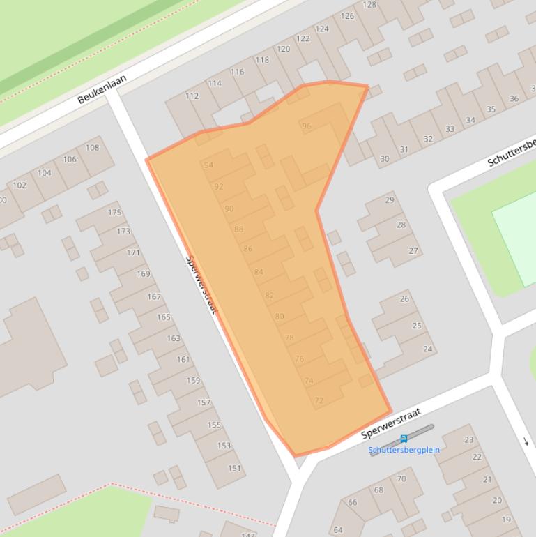 Kaart van postcodegebied 6823DS.