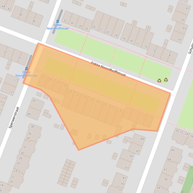 Kaart van postcodegebied 6823DT.