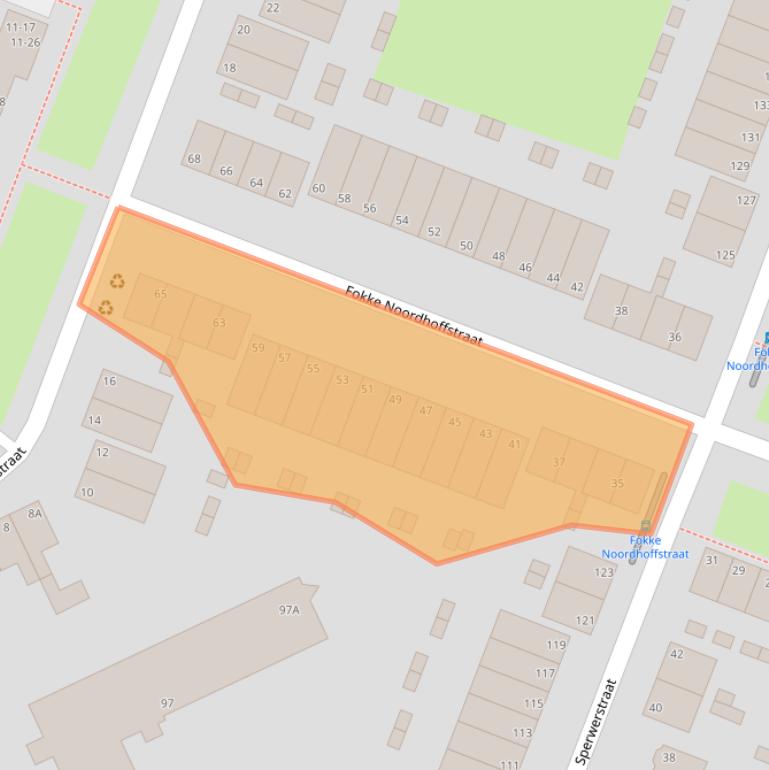 Kaart van postcodegebied 6823DV.
