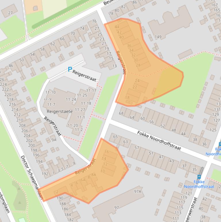 Kaart van postcodegebied 6823EB.