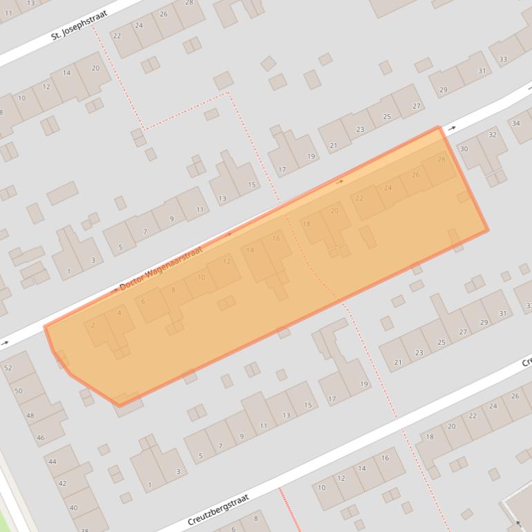 Kaart van postcodegebied 6823EN.