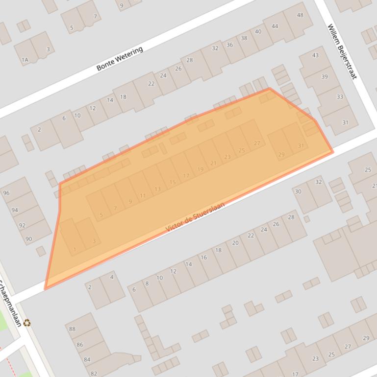 Kaart van postcodegebied 6823ET.