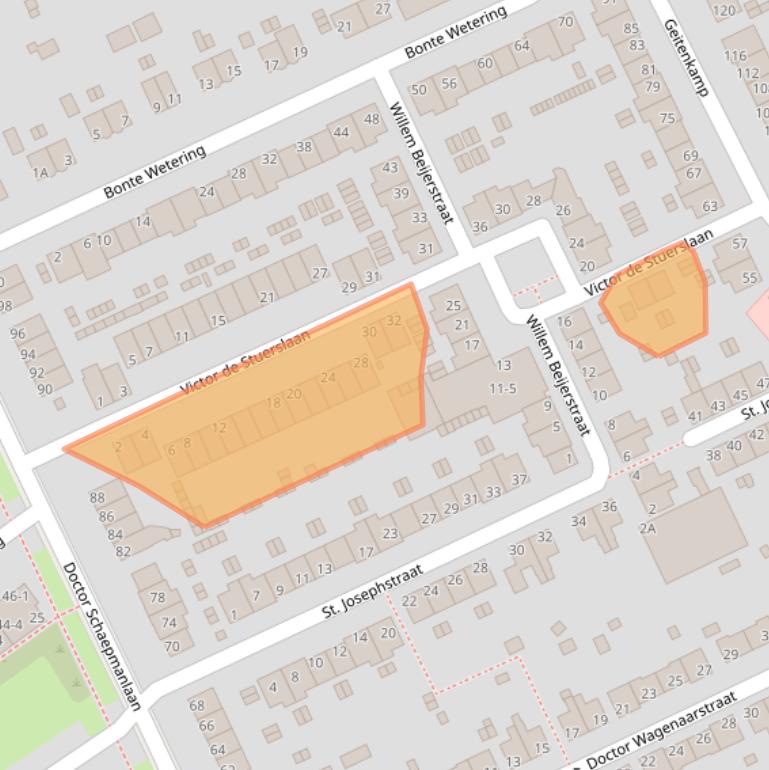 Kaart van postcodegebied 6823EV.