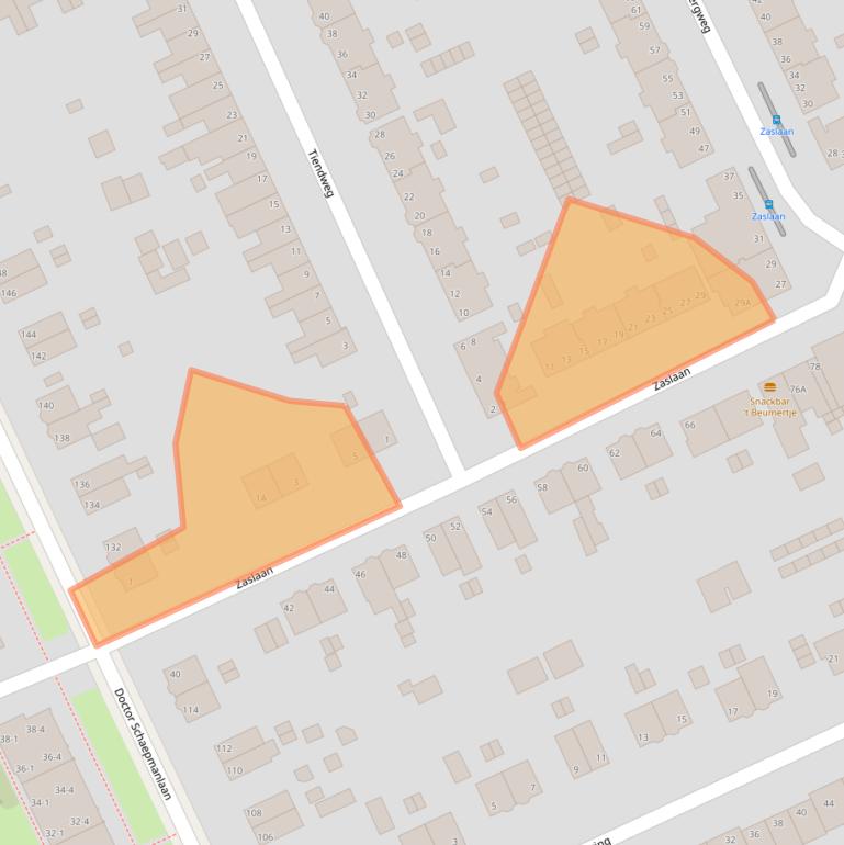 Kaart van postcodegebied 6823GA.