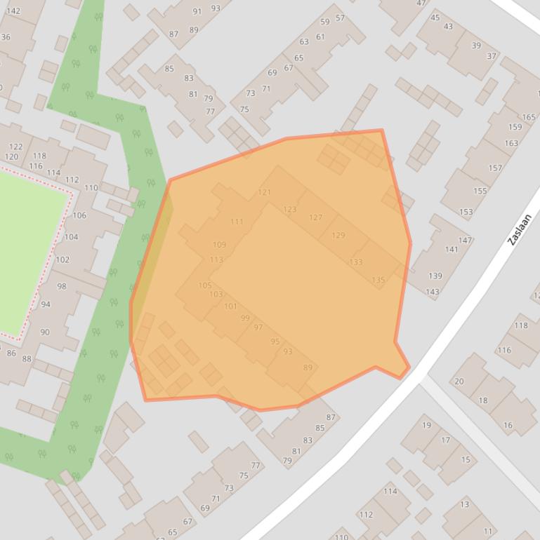 Kaart van postcodegebied 6823GD.