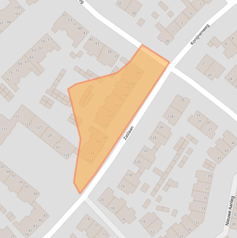 Kaart van postcodegebied 6823GE.