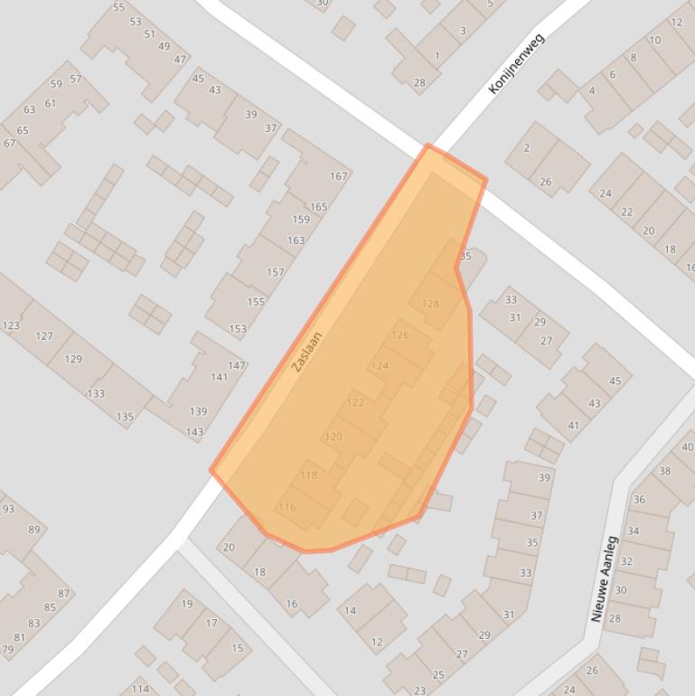 Kaart van postcodegebied 6823GL.