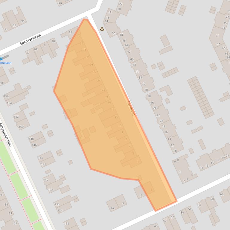 Kaart van postcodegebied 6823GM.