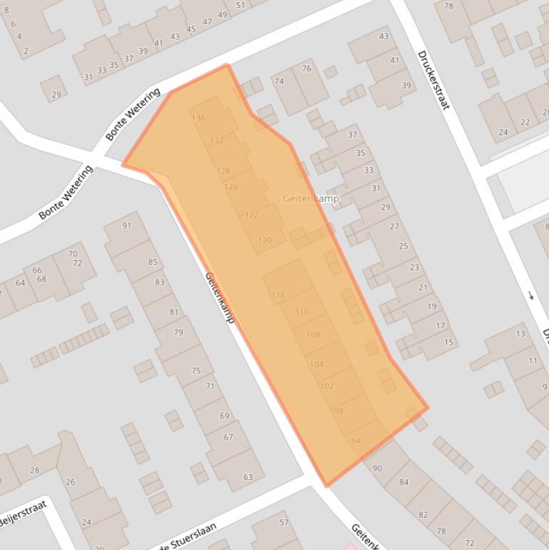 Kaart van postcodegebied 6823HH.