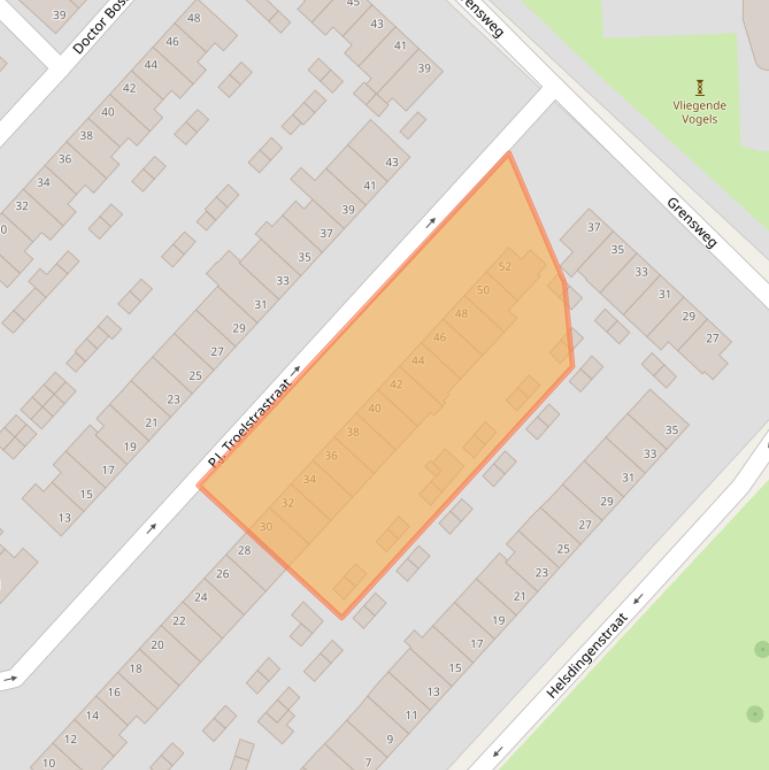 Kaart van postcodegebied 6823HM.