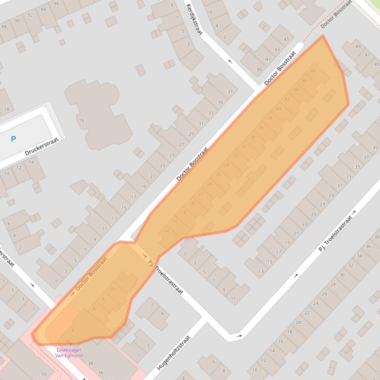 Kaart van postcodegebied 6823HP.