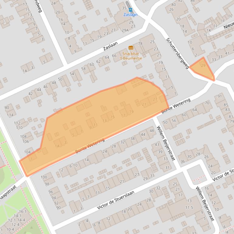 Kaart van postcodegebied 6823JA.