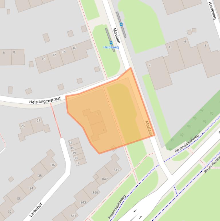 Kaart van postcodegebied 6823JN.