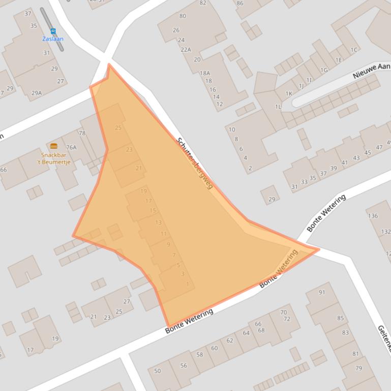 Kaart van postcodegebied 6823KE.