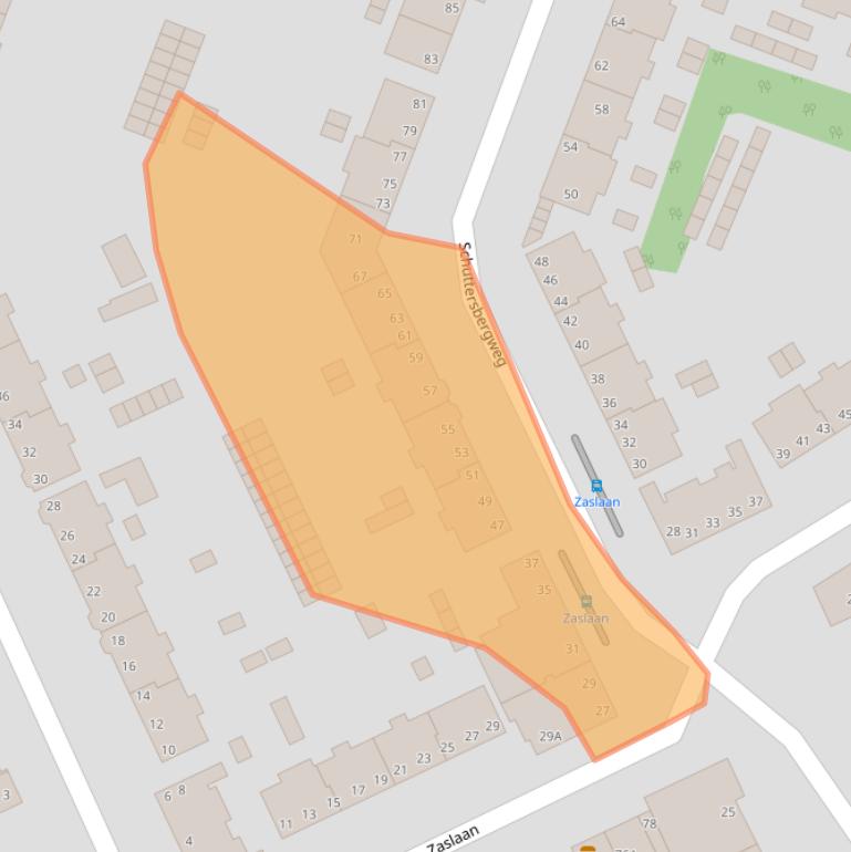 Kaart van postcodegebied 6823KG.