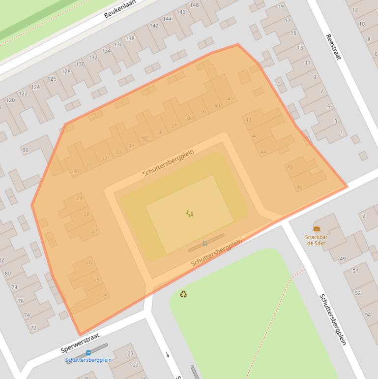 Kaart van postcodegebied 6823KP.