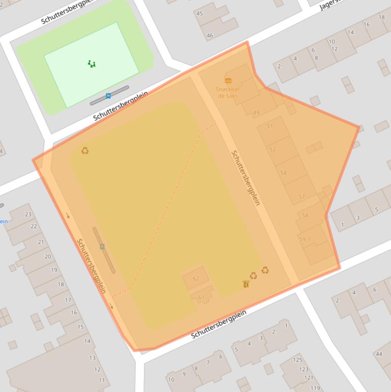 Kaart van postcodegebied 6823KR.