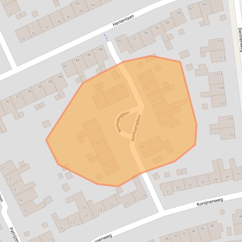 Kaart van postcodegebied 6823LB.