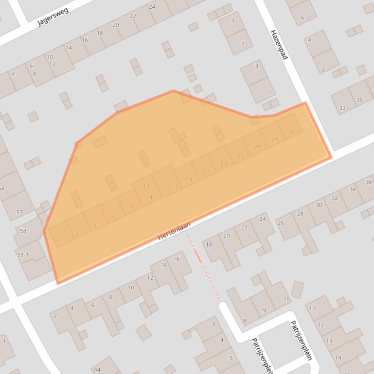 Kaart van postcodegebied 6823LC.