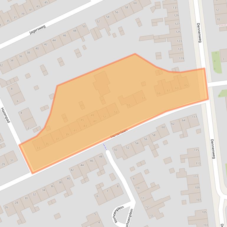 Kaart van postcodegebied 6823LD.