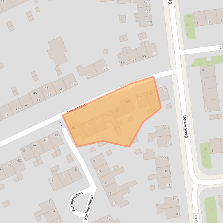 Kaart van postcodegebied 6823LG.