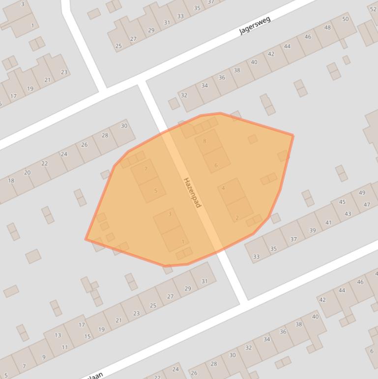 Kaart van postcodegebied 6823LH.