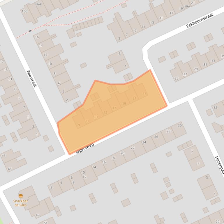 Kaart van postcodegebied 6823LJ.