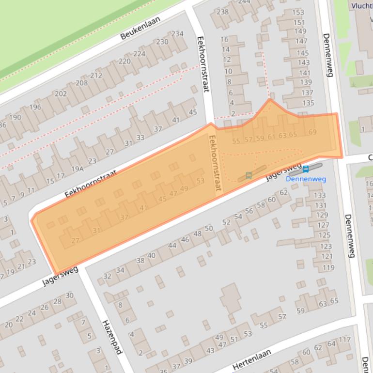 Kaart van postcodegebied 6823LK.