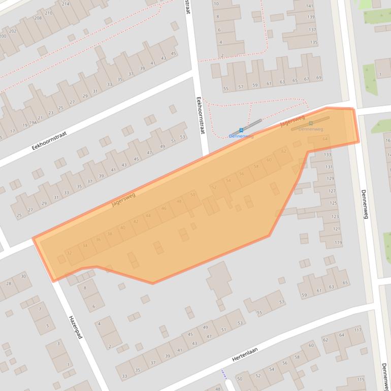Kaart van postcodegebied 6823LM.