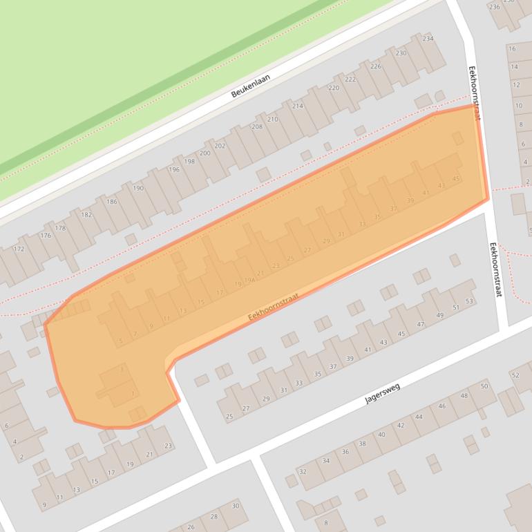 Kaart van postcodegebied 6823LP.