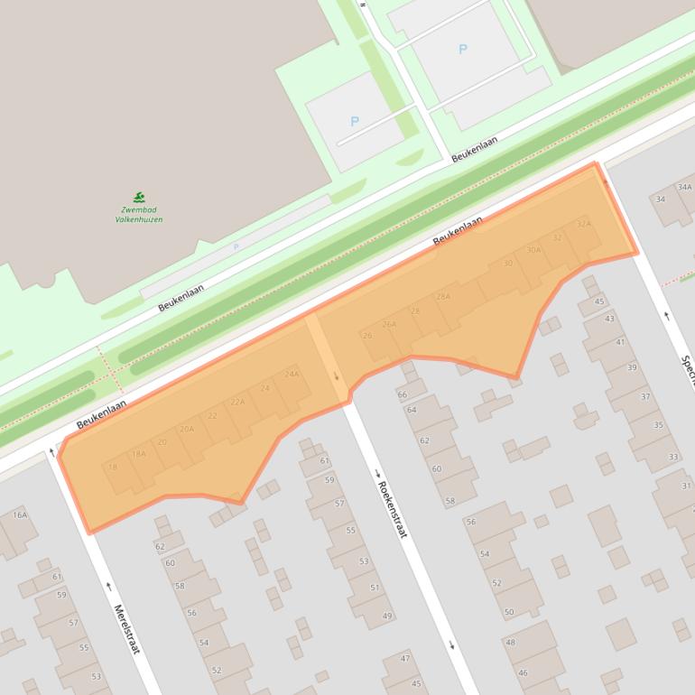 Kaart van postcodegebied 6823MC.