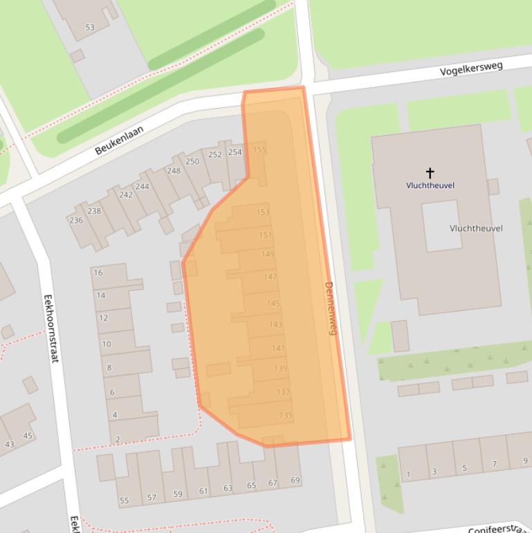 Kaart van postcodegebied 6823MR.