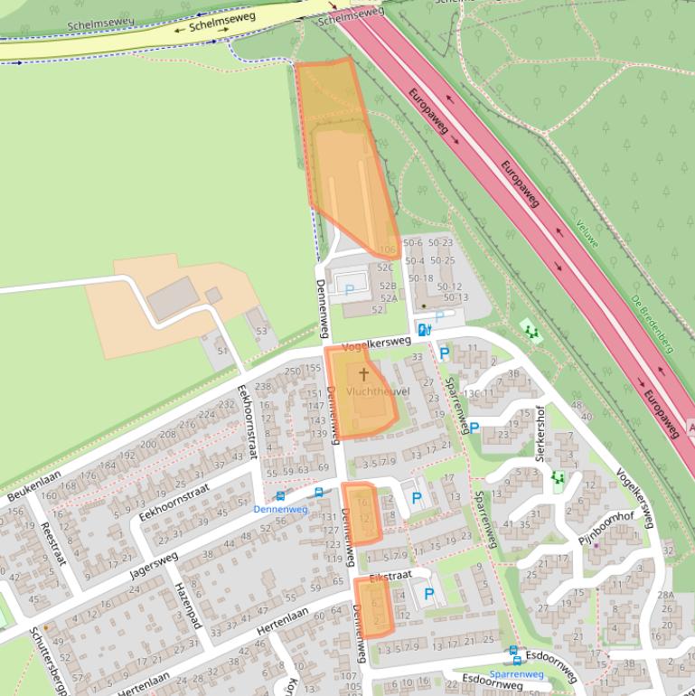 Kaart van postcodegebied 6823MS.