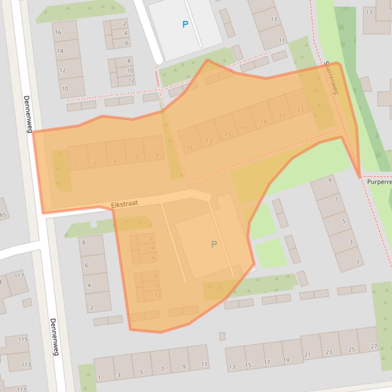 Kaart van postcodegebied 6823NC.