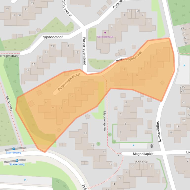 Kaart van postcodegebied 6823NN.